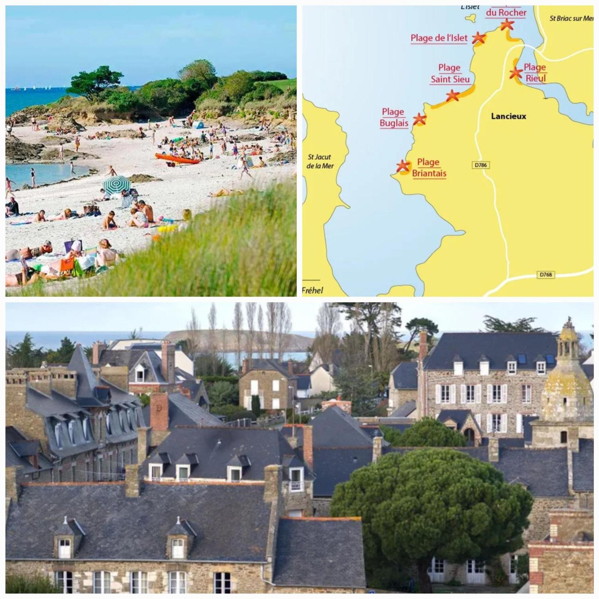 Maison Familiale Sur La Cote D'Emeraude ลองซิเออ ภายนอก รูปภาพ